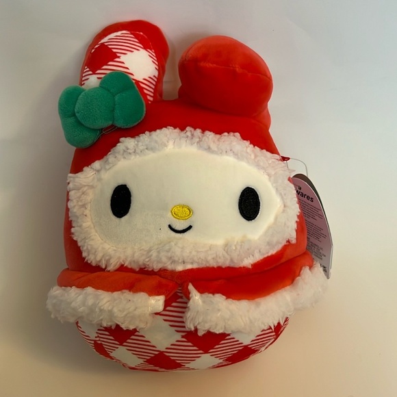 Squishmallows 8" My Melody - Christmas Hello Kitty Stuffed Animal Toy - Picture 1 of 10